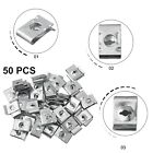 Easy to Use Car Speed Fasteners 50pcs Unuts for Quick Car Surface Fixing