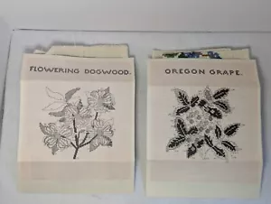 Vintage HAANDARBEJDETS FREMME Embroidery Kit State Flower Pillow Cover READ - Picture 1 of 13
