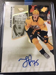 2022-23 Upper Deck SPx Rookies Autograph #192 Juuso Parssinen Auto Rc Card Wow!