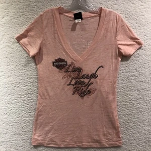 Women’s  Harley Davidson T-Shirts. Size Large Pink Grand Canyon Sedona AZ Size L - Picture 1 of 13