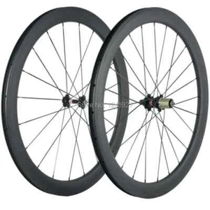 Carbon Fiber Road Bike Wheels 50mm Tubuless 25mm Width Racing Bicycle Wheelset - Picture 1 of 14