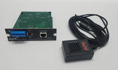 APC AP9619 NETWORK MANAGEMENT CARD WITH ENVIRONMENTAL TEMPERATURE MONITOR SENSOR - Image 1 of 4