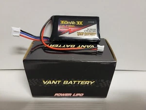 NUOVA batteria VANT Axail SCX24 Lipo 2S 360MAH 30c Nhx Powerhobby - Foto 1 di 1