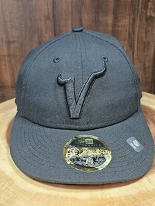 Minnesota Vikings New Era 59Fifty LP Fitted Hat Cap Size 7 5/8 Black NFL - Picture 1 of 12