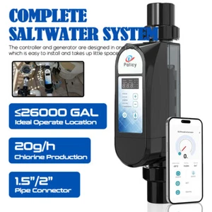 Salt Water Chlorinator 20g Smart Chlorinators Swimming Pool Salt Chlorine System - Picture 1 of 11