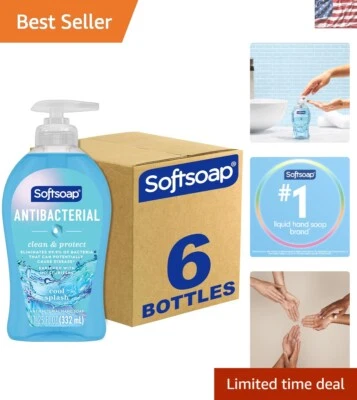 Jabón de manos líquido Joyful - 99,9 % defensa contra bacterias - Cool Splash 6 paquetes de algodón Foto 1 de 4