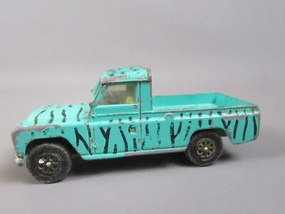 B627 Vintage 1975 Corgi GS7 UK Land Rover 109 WB Daktari Serie TV Verde 1:43 - Immagine 1 di 4