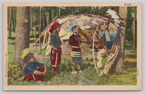 Postkarte Indianer - Bild 1 von 2