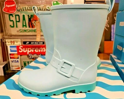Nuevas botas de lluvia de goma NATIVAS Barnett azul cielo niños niñas niños pequeños 13T 12T 11T 7T Foto 1 de 4