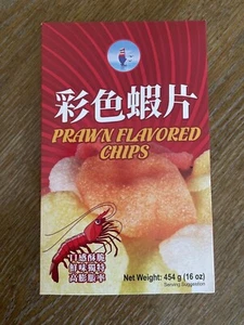 【16 oz】 Chips con sabor a camarón (chips de camarón de colores) 16 oz 454 g envío gratuito - Imagen 1 de 7