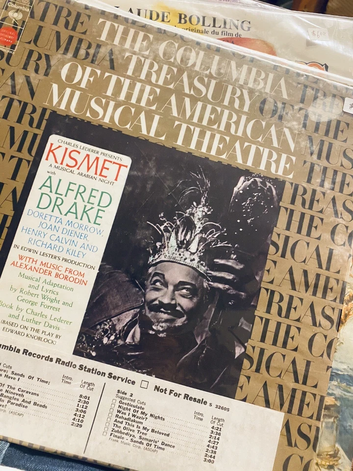 NEW!! ALFRED DRAKE KISMET Lp RECORD ORIGINAL BROADWAY CAST MUSICAL Promo - Image 1 of 1
