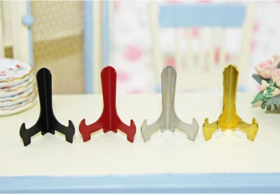 Estante de platos miniatura para casa de muñecas 1:12 3 piezas soporte de exhibición accesorios decoración Foto 1 de 4