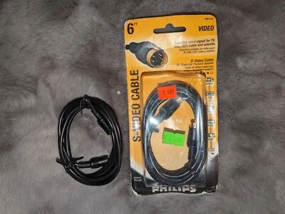 2 cables de video Phillips S nuevos 1 sueltos 1 nuevo en paquete Foto 1 de 2