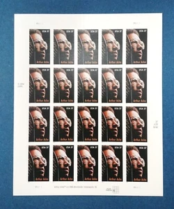 37 cent stamps Arthur Ashe sheet pane of 20 - Picture 1 of 2