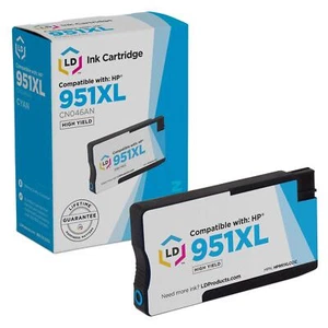 Compatible Ink Cartridge Replacement for HP 951XL CN046AN High Yield (Cyan) - Picture 1 of 9