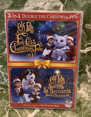 🌍 Elf Pets 2-in-1 Double The Christmas Movies  Fox Cub,Loose Disc,New ‼️ - Image 1 of 2