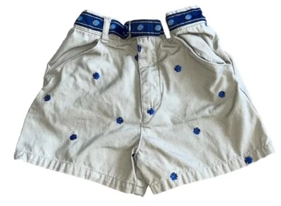 Pantalones Cortos Niños Place Infantil Niño Beige con Bordado de Pez y Cinturón Talla 6-9 M Foto 1 de 4