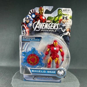 Marvel Avengers Assemble Spinning Shield Tornado Blade Iron Man 3.75 Figure 2013 - Picture 1 of 15