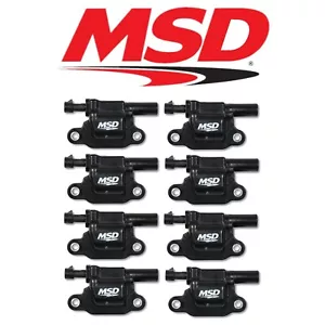 Juego de bobinas de encendido MSD negro tipo cuadrado para 14+ Cadillac/Chevrolet/GMC 5,3 L/6,2 L - Imagen 1 de 3