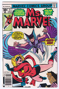Ms. MARVEL 9 (1977) 1st appearance Deathbird; Nice VF+ 8.5