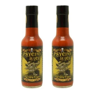 Dr Burnorium 2x Psycho Juice 70% Carolina Reaper Pepper Hot Spicy Chilli Sauce - Picture 1 of 3
