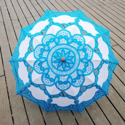 Sombrilla de encaje vintage boda novia paraguas fiesta fotografía sombrilla - 9 colores Foto 1 de 4