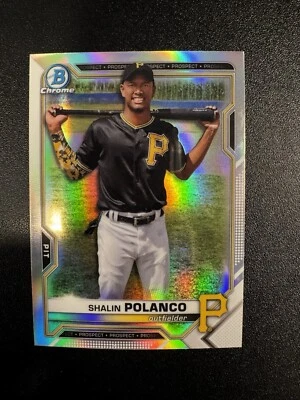 2021 Bowman Draft - Chrome Refractor #BDC-176 Shalin Polanco (RC) - Image 1 of 2