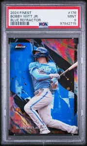 2024 Topps Finest #176 Bobby Witt Jr refractor azul poco común/150 - PSA 9 - Imagen 1 de 2