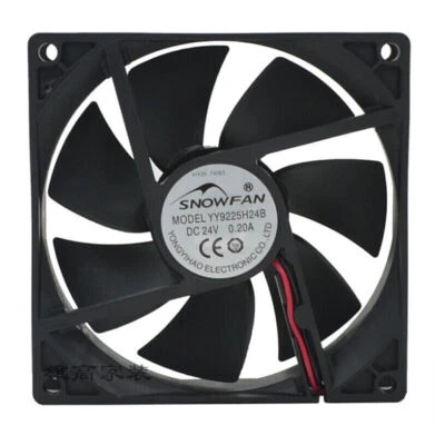 9cm 9225 24V 0.2A 92*92*25MM YY9225H24B 2 wire dual ball bearing cooling fan - Bild 1 von 2