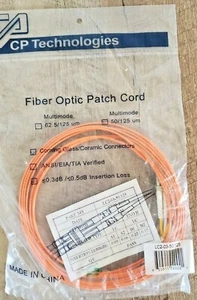 CP technologies 3Meter LC-LC fiber optic patch cable LC2-03 50/125 - Picture 1 of 1