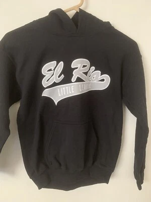 EL RIO Little League Hoodie - Black - Size Youth M - Pouch Pocket - Image 1 of 3