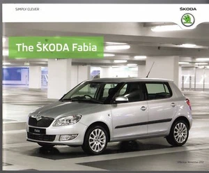Skoda Fabia 2012-2013 UK Brochure S SE Plus Elegance Monte Carlo vRS Scout - Picture 1 of 1