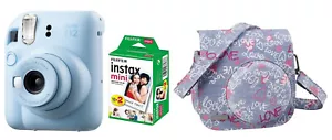Fuji Instax Mini 12 Pastel Blau inkl Tasche + Instax Film 20 Aufnahmen - Bild 1 von 8
