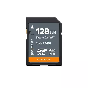 Promaster 128GB SDXC Advanced UHS-II V60 Memory Card #78401 - Picture 1 of 1