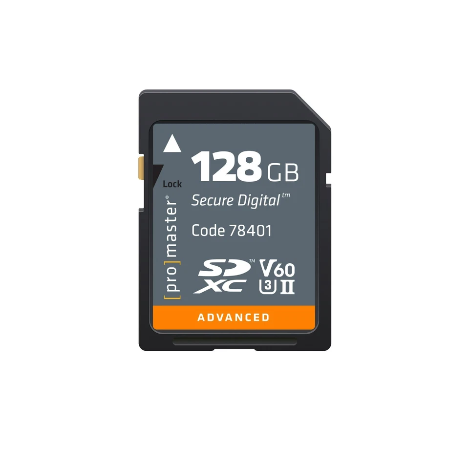 Promaster 128GB SDXC Advanced UHS-II V60 Memory Card #78401 - Image 1 of 1
