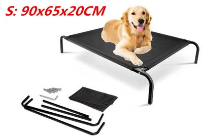 Bed Elevated Pet Dog Cot Outdoor Indoor Large Raised Frame Steel Camping 90cm W - image 1 of 2
