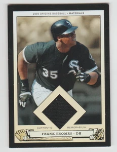 Camiseta deportiva reliquia Frank Thomas White Sox 2005 UD Origins materiales #PB-FT HOF - Imagen 1 de 2