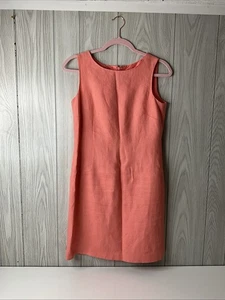 Damen Petite 4 Talbots irisches Leinen ärmelloses Kleid - PINK - Etui - Bild 1 von 10