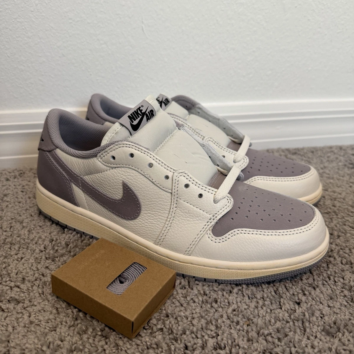 Jordan 1 Retro OG Low Sail Atmosphere Grey for Sale | Authenticity
