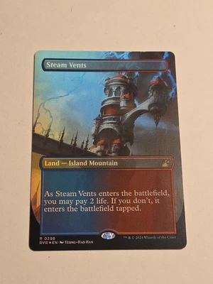 Steam Vents (Borderless) FOIL X1 RVR MTG 298 R - Image 1 of 2