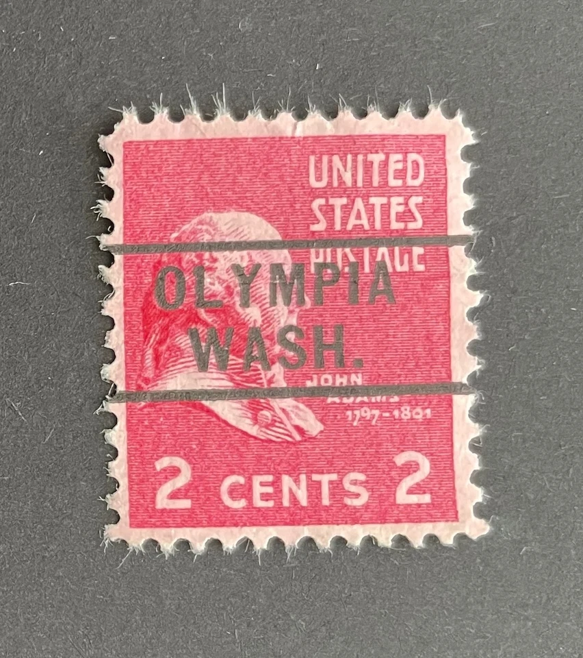 Olympia, Washington Type 261 Precancel - 2 cents Prexie - U.S. #806 - WA - Image 1 of 1