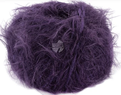 (kg/138€) NEU! BASTA Lana Grossa 50g Fb. 26 brombeer federzarter Flausch - Bild 1 von 4