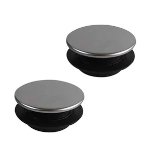 Cubierta de orificio de fregadero de acero inoxidable de 2 piezas para grifo de cocina y dispensador de jabón - Imagen 1 de 12