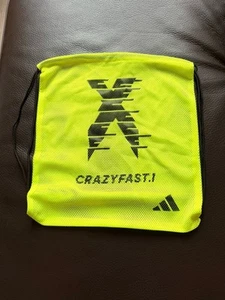 Adidas Crazy fast Yellow Shoe Bag With Drawstring - Picture 1 of 1