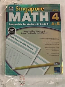 Singapore Math, Level 4 A & B Paperback  * ACCEPTABLE * - Bild 1 von 8