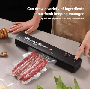 MACCHINA PER IL SOTTOVUOTO DI ALIMENTI CONSERVAZIONE SIGILLATRICE DA CUCINA CASA - Foto 1 di 6