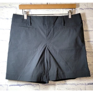 Athleta Women's Nylon Chino Shorts Gray Size 10 Pockets Gorpcore Hiking Athletic - Picture 1 of 10