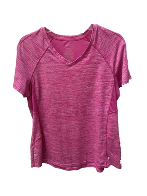 Camiseta Top Danskin Now Mujer Grande Rosa Brillante Manga Corta Elastizada Activa XL Foto 1 de 4