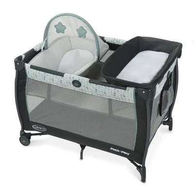 Graco Pack n Play Dome LX Playard with Baby Bassinet, Lightweight Portable Crib - Image 1 of 4