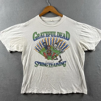 Camisa De Colección Grateful Dead Para Hombres XL Puntada Única 1988 Gira de Primavera Béisbol Años 80 Foto 1 de 4